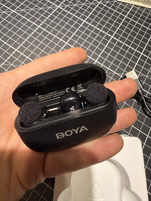 Lavaliera Microfon BOYA Mini Wireless cu adaptor USB-C pentru mobil