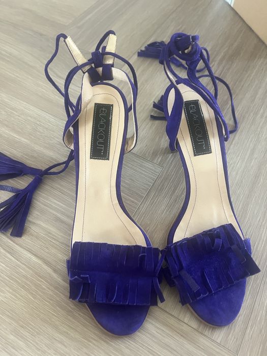 Sandale cu toc piele marime 38,5