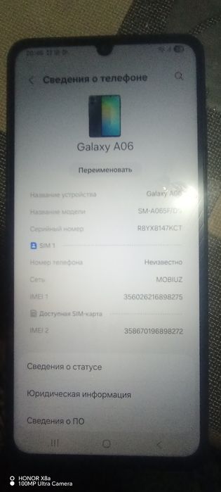 Samsung A06 sotiladi