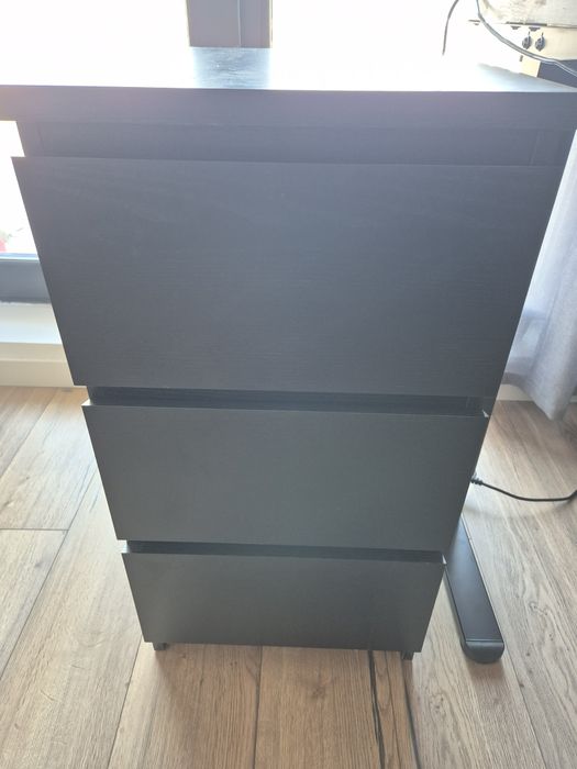 Birou IKEA nuanta Gri Antracit Lemn si IKEA Drawer