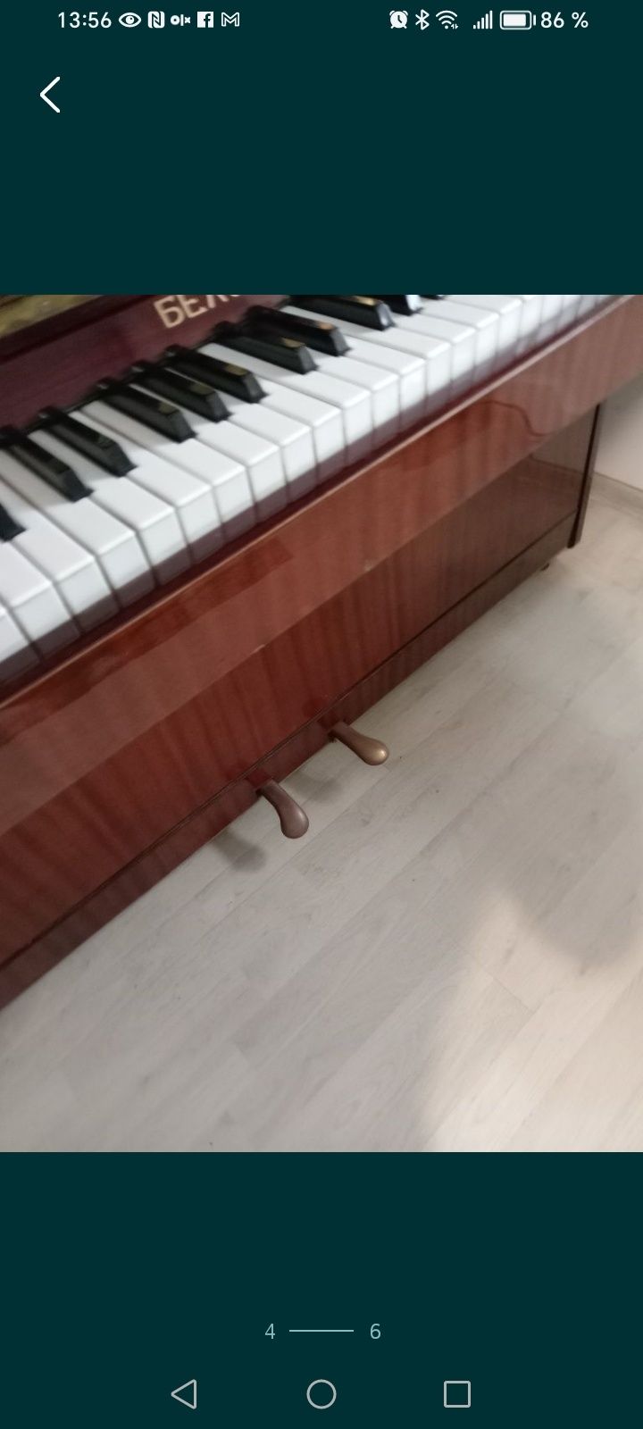 Pianina Belarus 8 octave