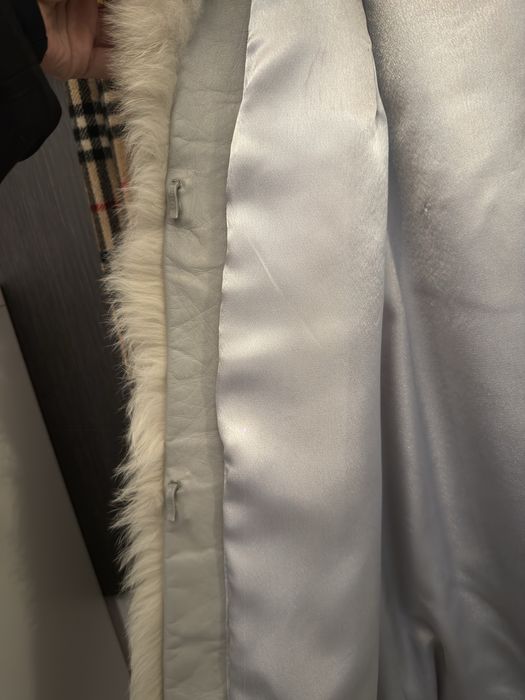 Haina din blana naturala de vulpe