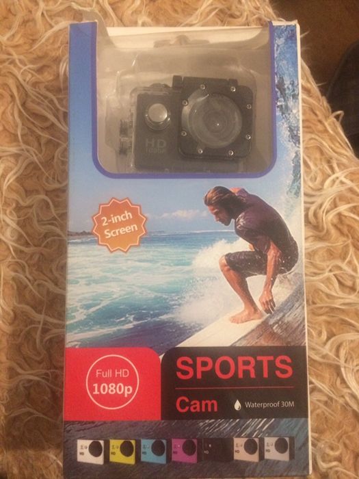 Любителска спортна камера SPORTS CAM full HD 1080p