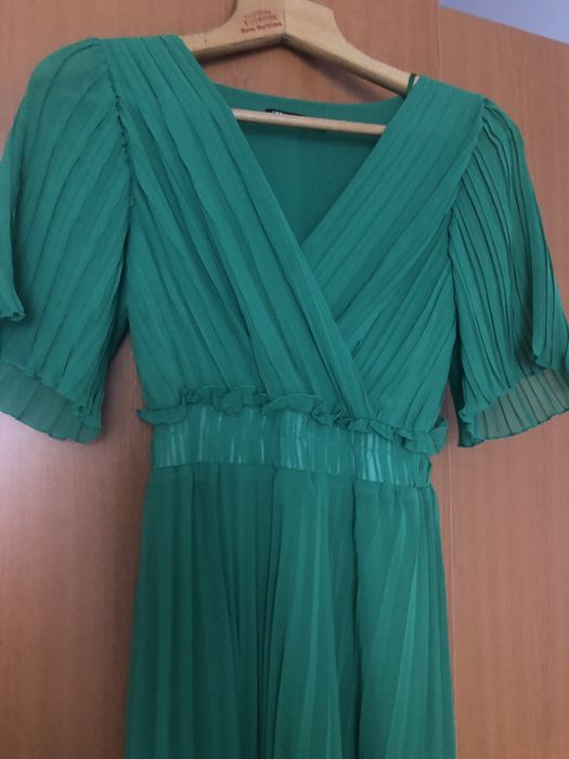 Rochie lunga plisata Zara