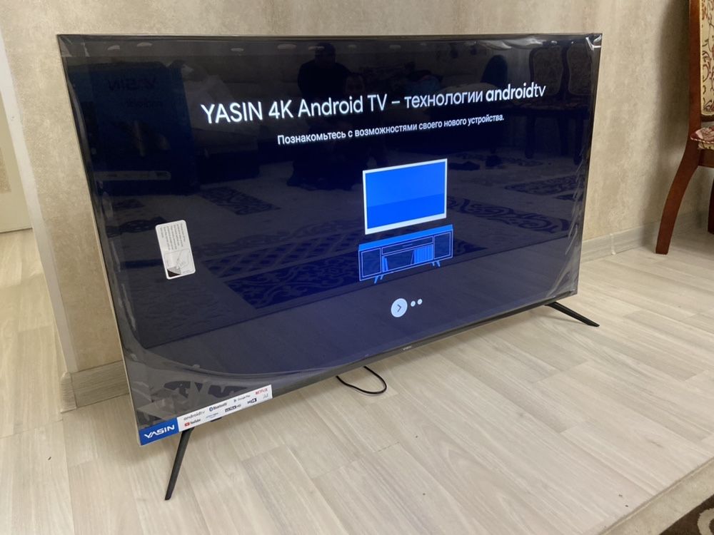 SMART Телевизор Yasin 55G8000 4К ULTRA HD 55 ред и в кредить