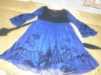 Продам платье — тунику синего цвета