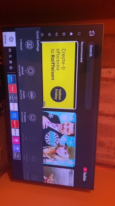 Vand televizor plasma smart, Crystal uhd 4k smart 138 cm 55