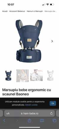 Vand Marsupiu bebe ergonomic cu scaunel Baoneo