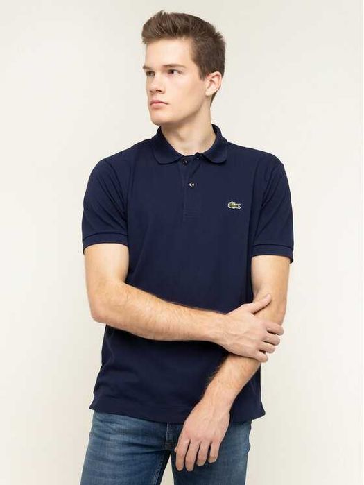 Lacoste ОРИГИНАЛНА тениска с яка и копчета L1212 Тъмносин Classic
Fit