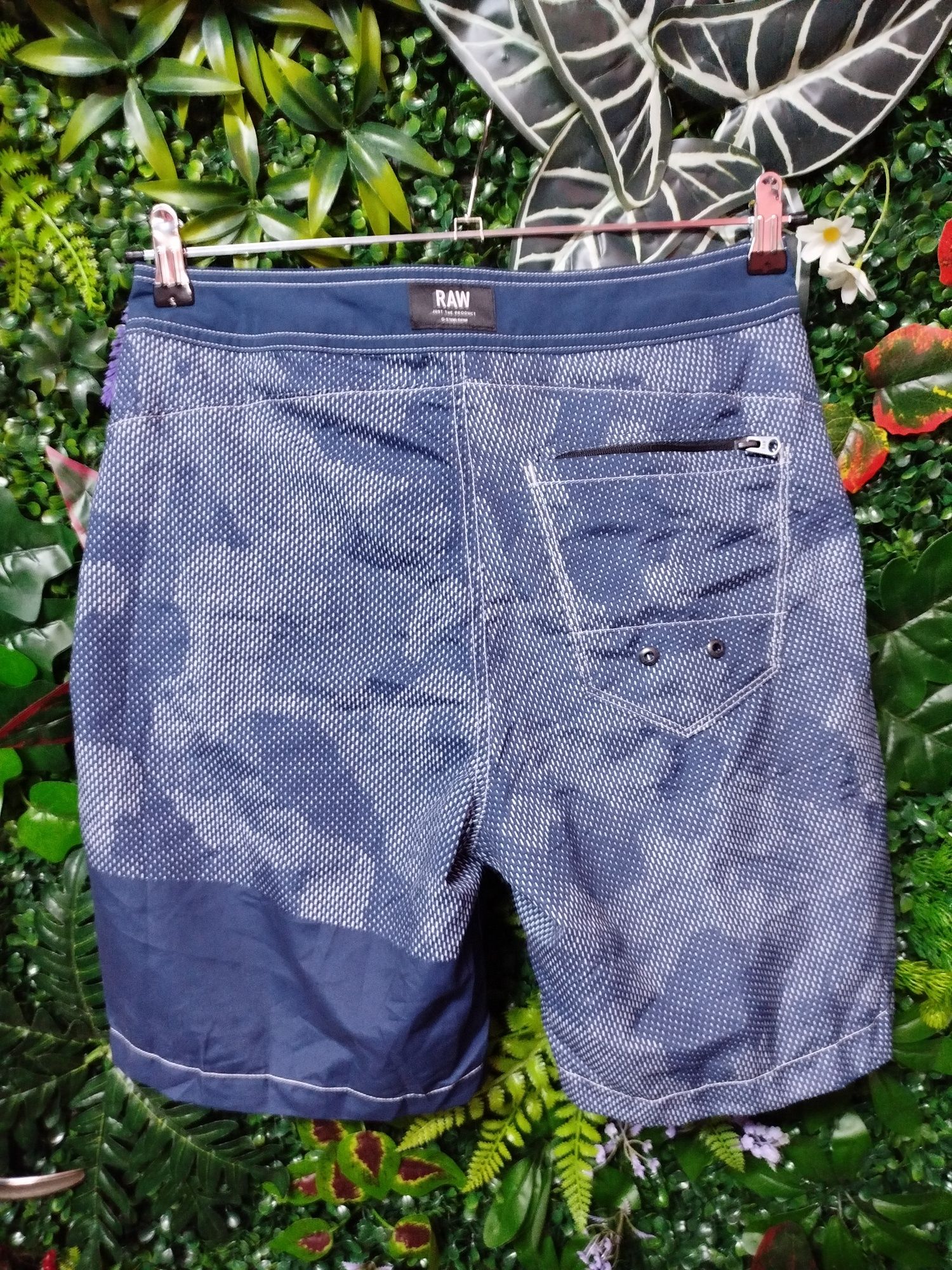 Оригинални мъжки бански G-Star Raw Divad S нови сини джи стар