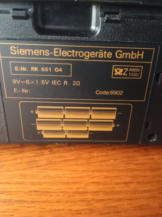 Siemens model: RK 651