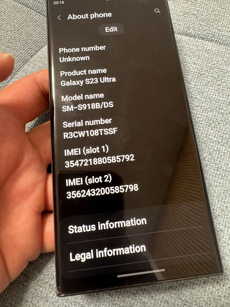 Samsung Galaxy S23 Ultra 12/512 black