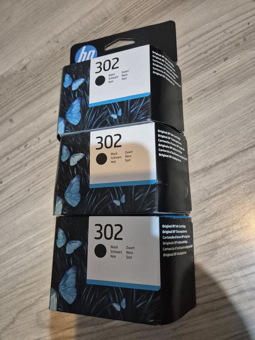 Cartus / e imprimanta HP 302 Black x3 bucati