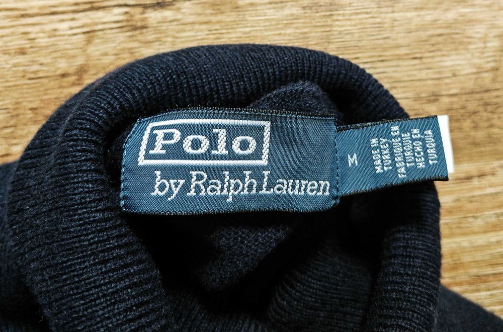Ralph Lauren Оригинален мъжки пуловер с поло яка и мече  размер М
