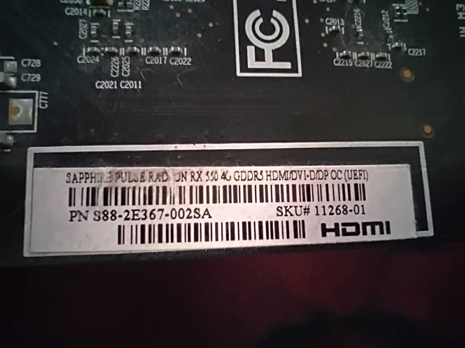 Видео Карта - SAPPHIRE Radeon RX 550 Pulse 4GB GDDR5