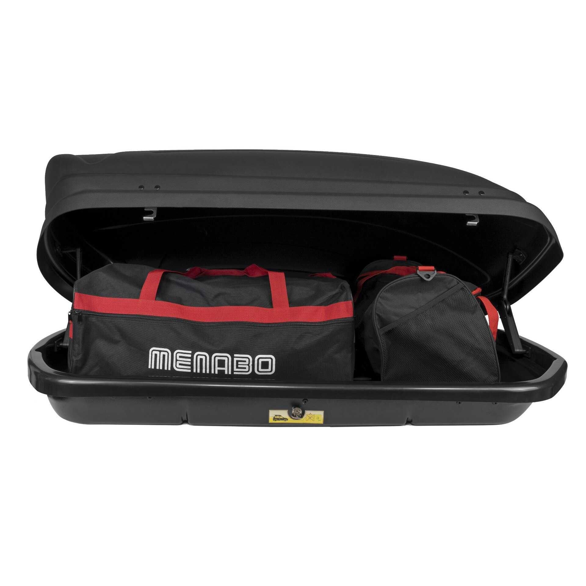 Автобокс багажник MENABO Marathon 320L черен кутия за автомобил