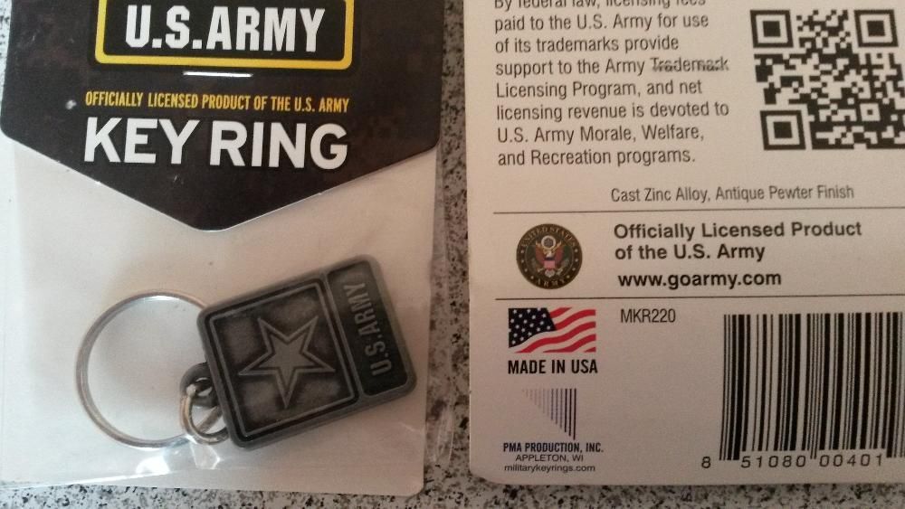 Breloc US Army, made in USA