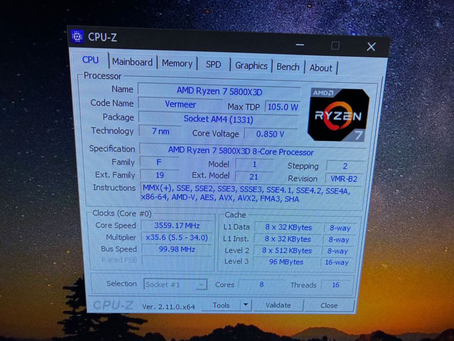 Procesor AMD Ryzen 7 5800X3D socket AM4(se da impreuna cu KIT)