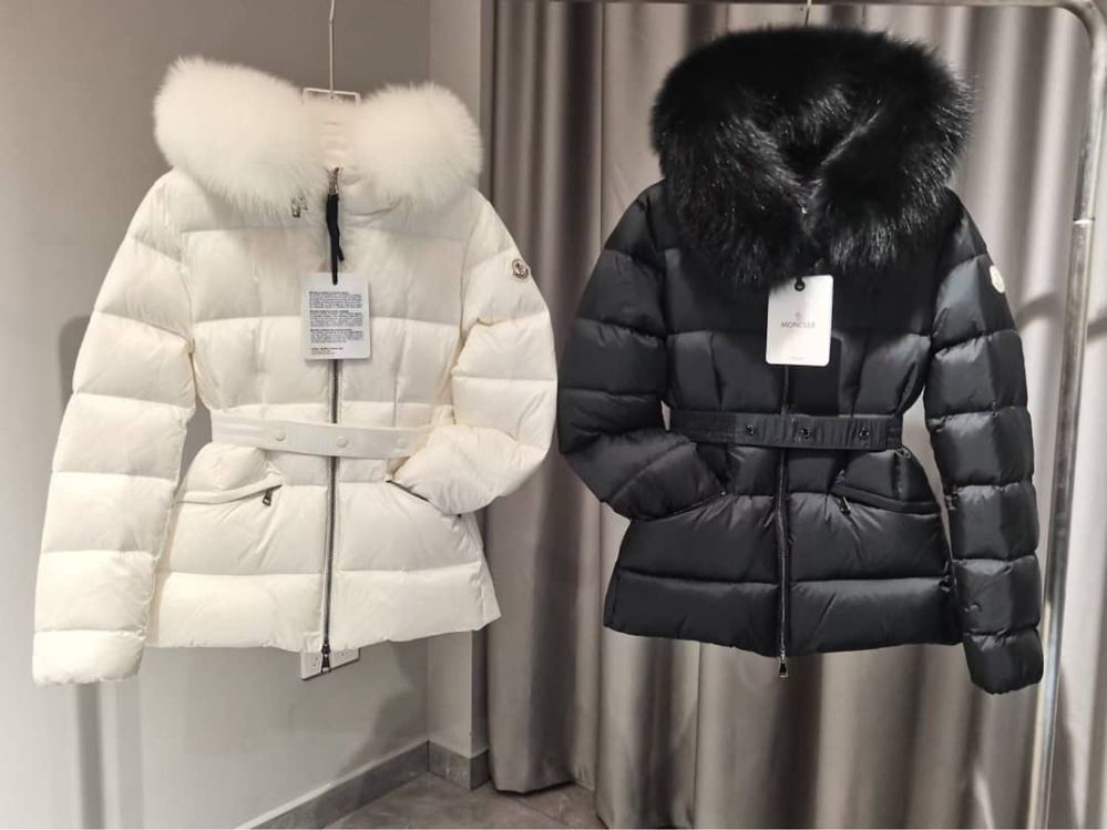 Pe comanda Geaca Moncler Dama 2024 blana naturala