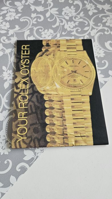 Cutie Rolex card garanție manual factura pungă