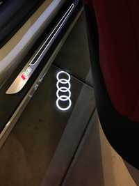 Proiectoare Logo Portiere Audi emblema audi led usi Holograma (simplu)