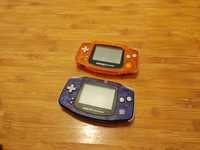 Nintendo Game Boy Advance , Transparente, carcase noi.  GameBoy