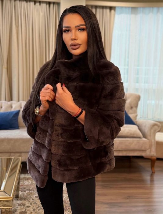 Палто яке от естествен косъм