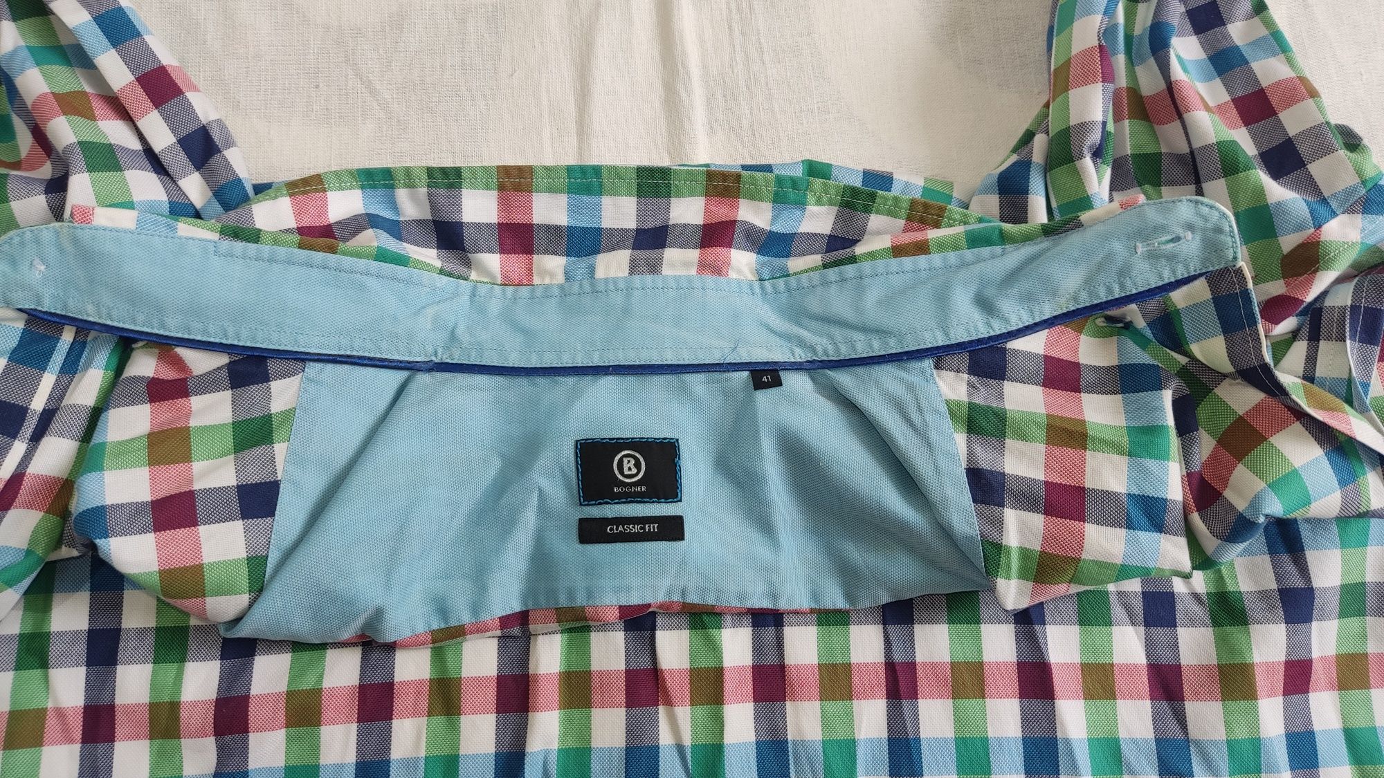 Cămașă Bogner Germany clasic fit mărime 41 bărbați 100% bumbac casual