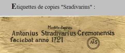 Antonius Stradivarius Cremonensis, #copie 1721