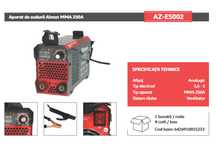 Aparat de Sudura ALMAZ MMA 250A ( AZ-ES002 ) Invertor Garantie