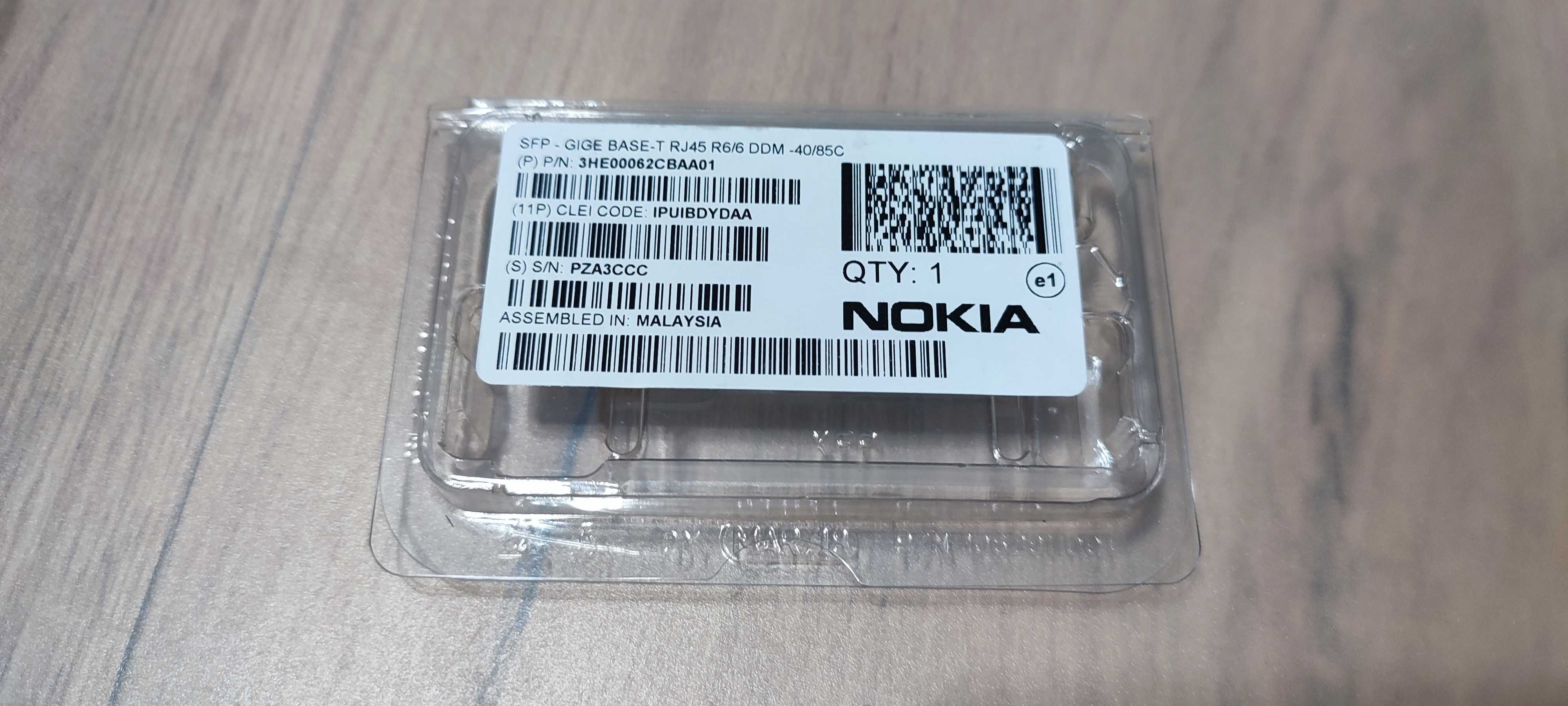 Nokia 3HE00062CB SFP 1000 BASE-T SFP-GE-T GLC-T RJ-45 GLC-TE=