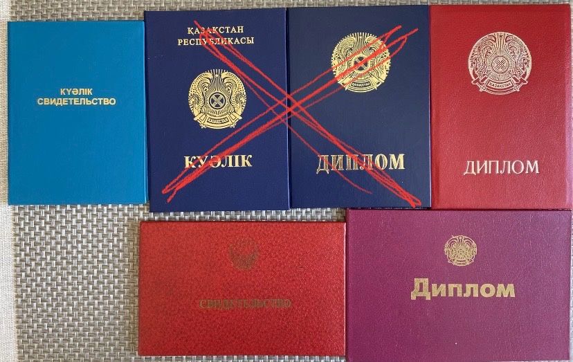 Обложки-корочки по 500 тг