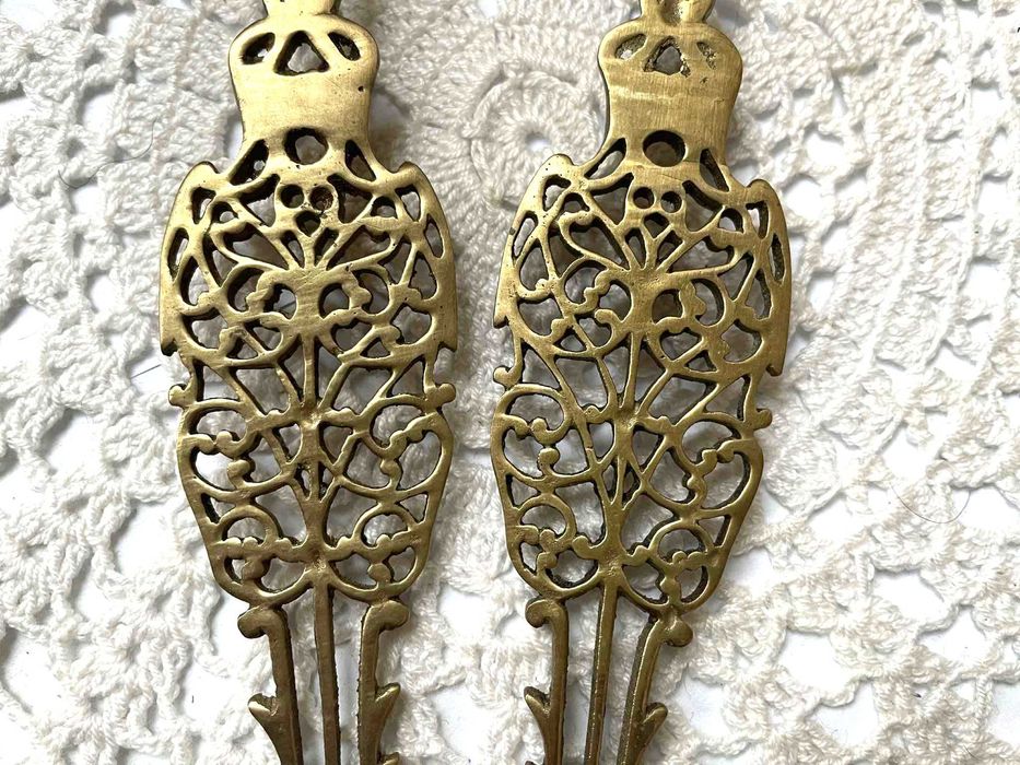 Красиви месингови прибори за сервиране от Англия