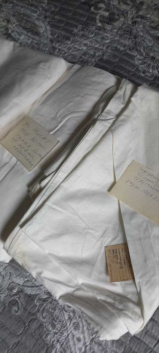 Новый белый материал, ситец СССР, наволочки, простыни Х/Б