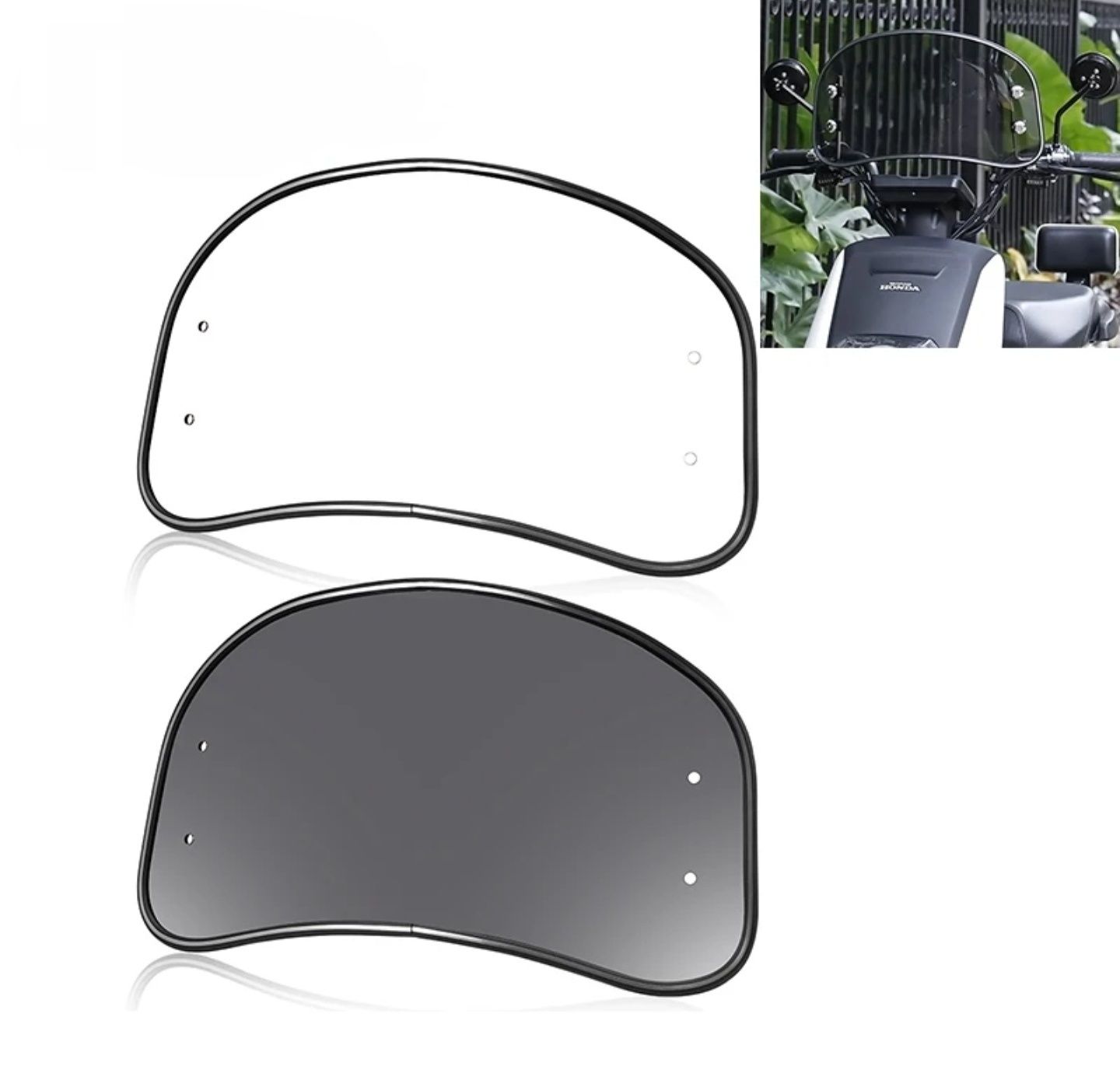 Parbriz scuter moto universal deflector vânt retro