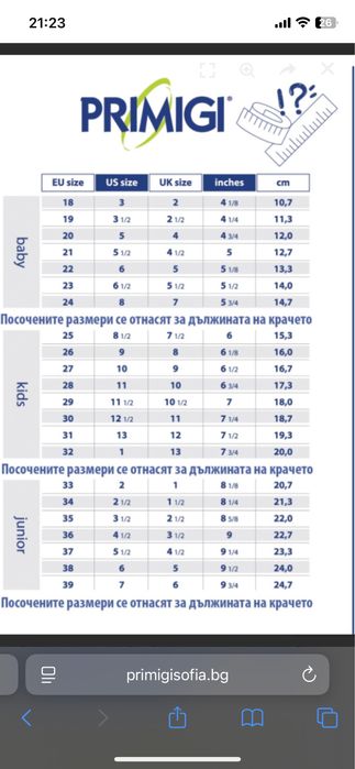 Бебешки боти Primigi 19 номер