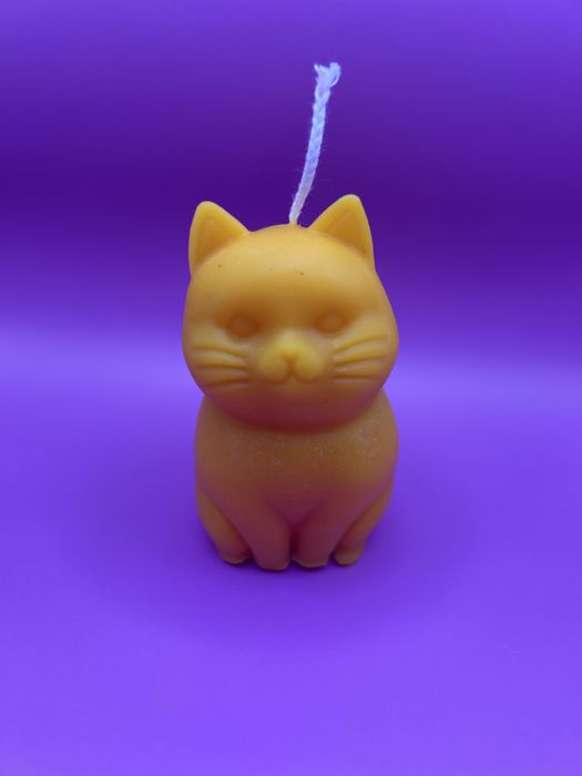 Lumanare Pisica din ceara naturala de albine