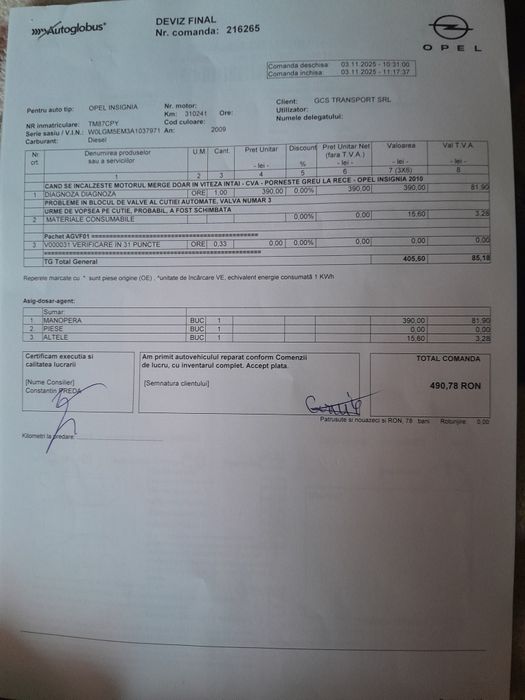 Vând Opel Insignia,an 2010 !!!