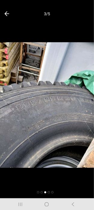 vând anvelope Michelin XZL 395/85R20 complete, cu jante