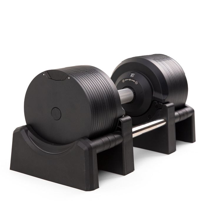 Set gantere ajustabile, Zoco Body Fit, greutate totala 65 KG,Negru