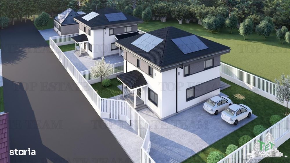 Vila de lux, independenta energetic, 255mp, 650mp teren, langa Padurea