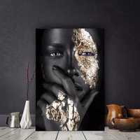 2 tablouri canvas cu femeie africana 60x90cm