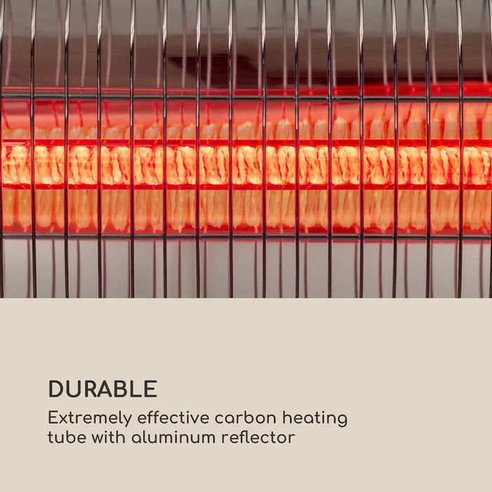 Dark Wave, Инфрачервен нагревател, 2000W, позлатена въглеродна тръба