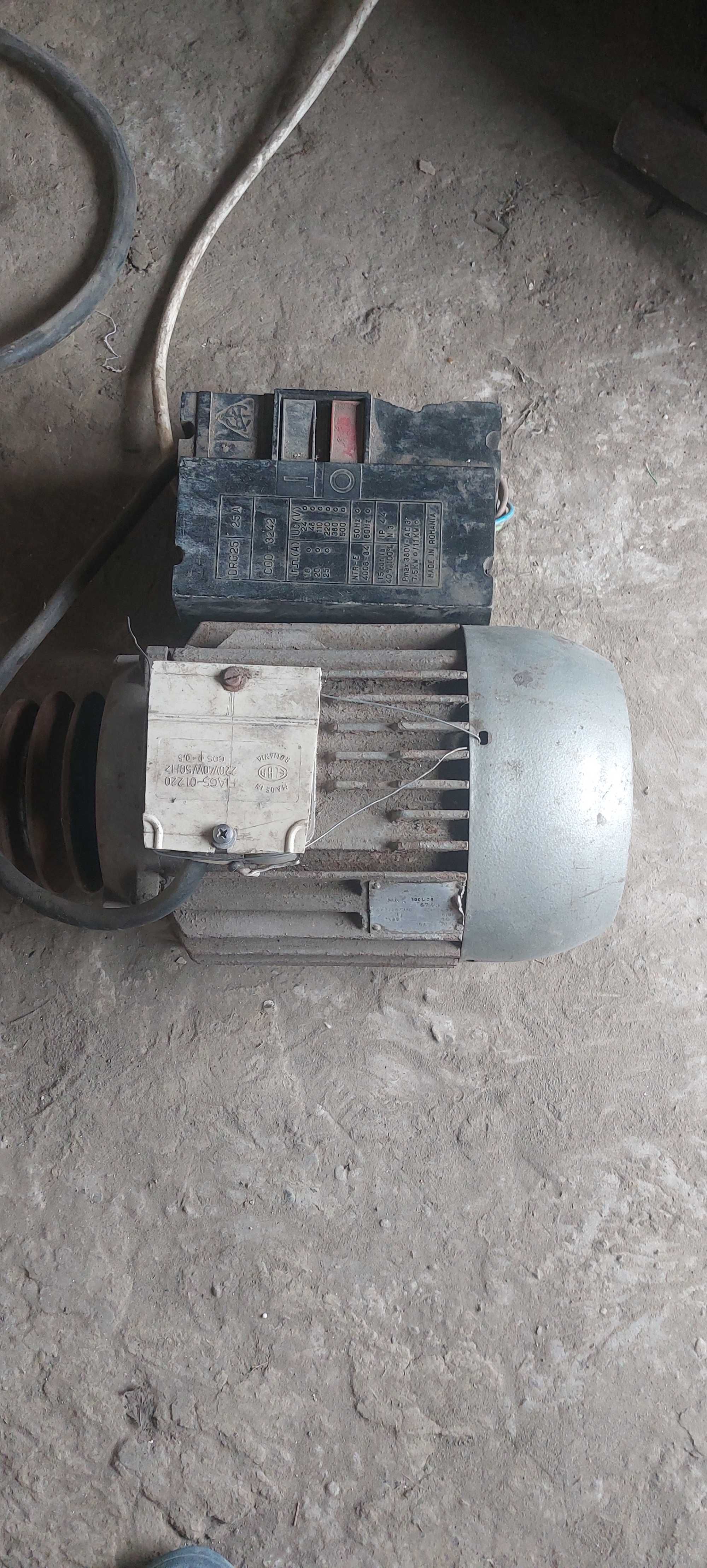 Motor abric 4,5 kw (trifazat / monofazat) cu instalație de pornire