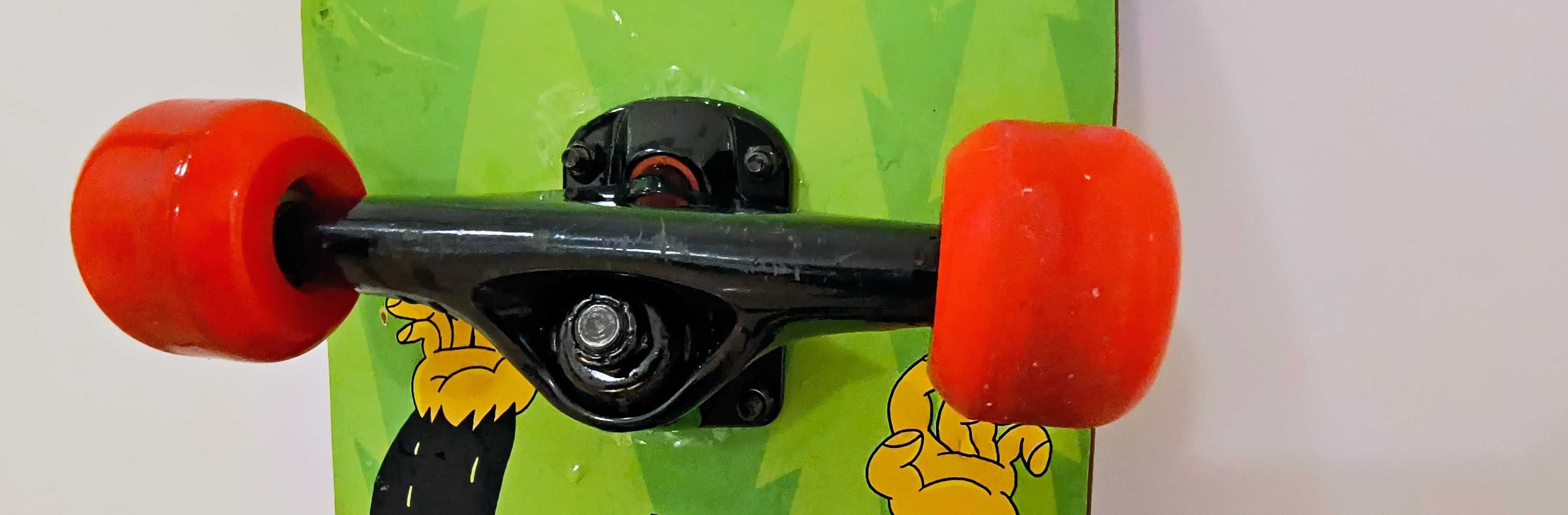 Скейтборд Big Foot, 71,5 x 20 см, ABEC-3, дърво, зелен
