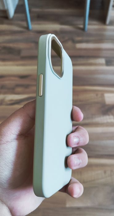 Husa iPhone 14 Verde + Gold Premium