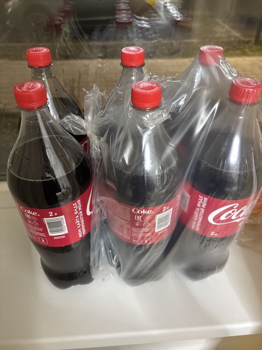 Coca Cola, 6 бутылок, 2л