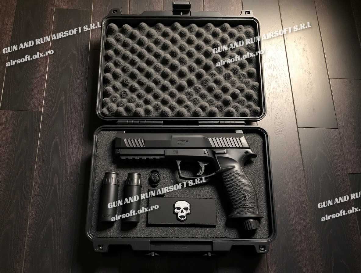 PISTOL HDP Modificat! (10 Butelii co2+100 bile) ~ 25 JOULI++ Gaz Pusca