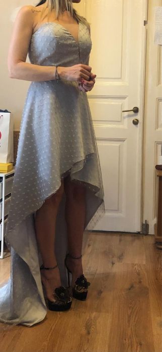 Rochie ocazie gri perlat