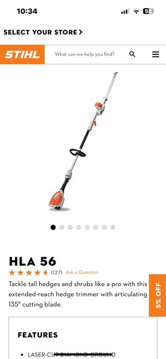 Emondor Stihl HTA 50 cu acumulator AK 20 -Nou